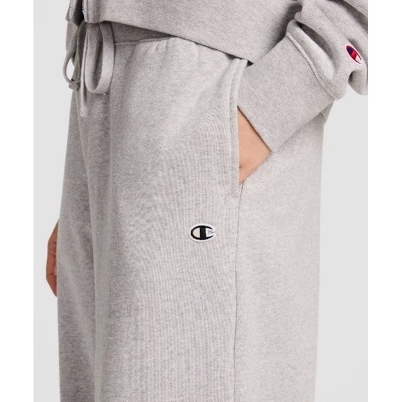 Women's CHAMPION high-rise Gray Sweatpants Size Medium - Picture 3 of 7